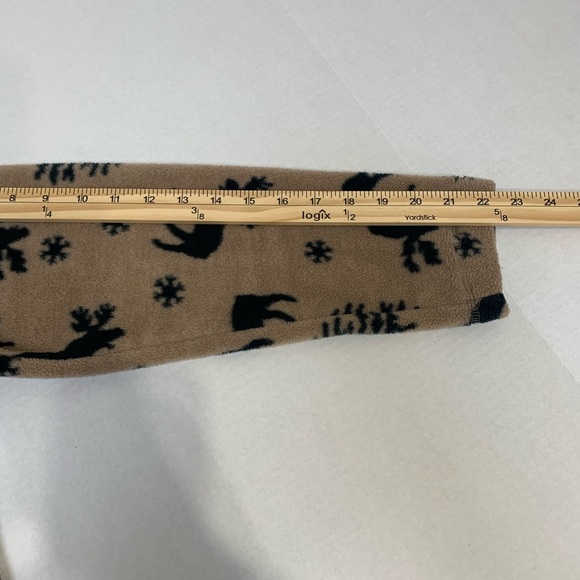 Diagonal Fleece with Reindeer size L Women’s Jacket - Picture 9 of 10